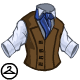 A neatly pressed shirt and waistcoat is a must for a gentleman.