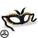 A black and gold mask to make you blend in with the crowd at a masquerade ball!