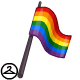 Thumbnail for Handheld Mutant Rainbow Pride Flag