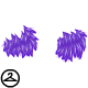 Purple Tinsel Ogrin Ear Tufts