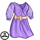 A light dress in a lovely lavender hue.