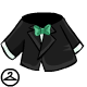 Black Quiggle Tuxedo Jacket