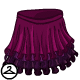 This ruffled skirt is perfect for the Gothic look.