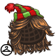 A pretty brown wig with a snowman hat for your Acara!