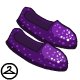 Shoes in glittering purple to make you stand out from the rest.