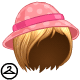Have fun in the sun with this chic, floppy hat and wig!