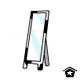 A full length funky mirror is what every Neopet wants!