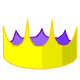 Yellow and Purple Party Hat