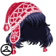 Thumbnail for Red Knitted Beanie with Wig