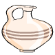 This delicate water jug is made from extremely thin pottery and is very fragile.