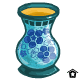 Weathered Blue Vase - r78