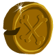 This bronze coin is worth two Dubloons.  Spend em on Krawk Island!!