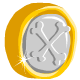 This special coin is worth two hundred Dubloons.  Spend em on Krawk Island!!