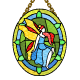 Stained Glass Faerie Ornament