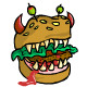 This is one delicious burger, if it doesnt eat you first.