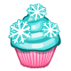 Snowflake Cupcake - r101