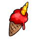 Red Uni Ice Cream Cone