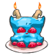 Blue Acara Cake