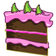 Triple Choco-Strawberry Cake