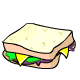 Purplum and Cheese Sandwich