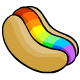 Rainbow Hot Dog