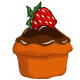 This muffin is packed full of chocolate and strawberries - yummy!