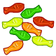 A handful of these fruit flavoured fish shapes is the perfect snack.