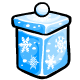 Blue Snowflake Biscuit Jar