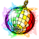 Rainbow Disco Ball - r98