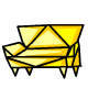 Sunny Yellow Origami Couch