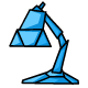 Blue Origami Lamp