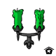 Spooky Green Candles