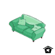 Simple Green Sofa