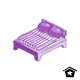 Simple Purple Bed - r20
