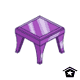 Simple Purple Side Table