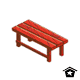 Simple Red Table - r20