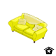 Simple Yellow Sofa - r20