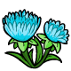 Blue Fan Flowers - r88