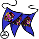 Display your love for your Xweetok character with this colorful garland! This item is only available if you have a virtual prize code from Neopets: Puzzle Adventure Video Game!