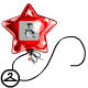 Thumbnail for Red Bruce Star Balloon With Screen
