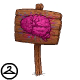 Display your team pride with this handy wooden sign. Go Brains!
