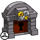 Dive into the exciting world of Key Quest through this Key Quest Door trinket!