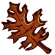 Brown Leaf Magnet