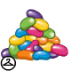 Why would anybody leave a pile of jelly beans lying around? They sure look tasty, though!