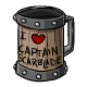 I Love Captain Scarblade Tankard