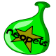 A green balloon made specially for
Neopets third birthday.