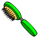 Green Long Hair Brush - r45