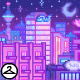 Thumbnail for Pixel Habbo Hotel City Pop Landscape Background