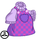 Thumbnail for Dyeworks Void Purple: Checkered Overall Dress and Sweater