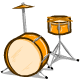 Orange Drum Set